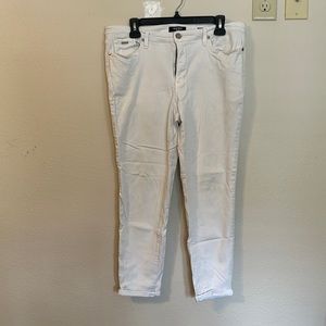 Skinny jeans, white, ankle